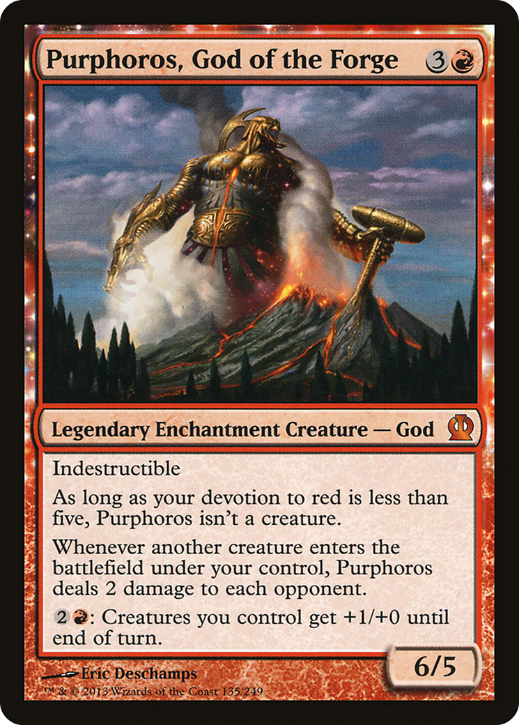 Purphoros, God of the Forge - Magic the Gathering card